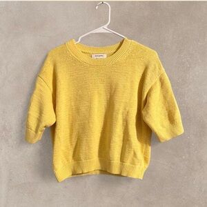Banana Republic Sunny Yellow Crew Neck Sweater